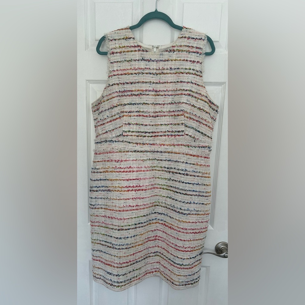 J. Crew Colorful Textured Dress